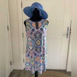 Ivy Lane Resort wear Coverup /  Swing Dress with Neck Grommets  design .